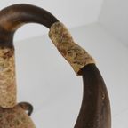 Zeldzame, Zeer Decoratieve 19E-Eeuwse Stierenhoornfauteuil (1870) thumbnail 10