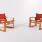 Pair Of Safari Chairs By Børge Jensen For Bernstoffsminde Møbelfabrik, 1960S thumbnail 2