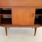 Vintage Secretaire | Bureau | Kast | Jaren 60 | Teak thumbnail 9