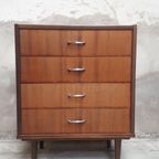 Strakke Vintage Ladekast Jaren 60 Chest Of Drawers thumbnail 3