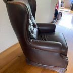 Leren Oor-fauteuil Met Knopen thumbnail 4