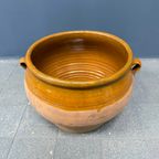 Grote Franse Aardewerk Pot Met Okergeel Glazuur thumbnail 13
