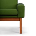 Deens Design Opnieuw Gestoffeerde Groene Ap34/1T Fauteuil Van Wegner, 1960S thumbnail 10