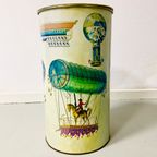 Vintage Xxl Piero Fornasetti Balloon Festival Opberg Blik Prullenbak Jaren 60 Made In Italy thumbnail 7