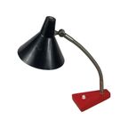 Hala Zeist- Desk Lamp - Black Shade And Red Base - New Wiring thumbnail 3