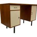 Vintage Bureau Desk Jaren 60 Teak Fineer Werkplek thumbnail 5