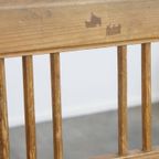 Geweldige Antieke En Rustieke Franse Pinewood Halbank/ Bank Voor Aan De Eettafel thumbnail 13