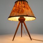 Driepoot - Scandinavisch - Teak - Tafellamp - 1950'S thumbnail 5