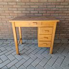 Bruynzeel Vintage Bureau Jaren 50 Bureautje Piet Zwart thumbnail 7