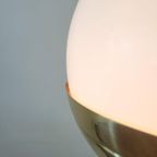 Messing Vloerlamp En Opaline Glas Van Vereinigte Werkstätten thumbnail 7