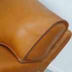 Roche Bobois Clubfauteuil In Tan/Cognac Nekleer thumbnail 4