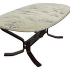 Vintage Salontafel Marmer Hout Minimalist Design Zweden thumbnail 13
