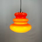 1 Of 2 Orange Glass Pendant Light By Peill And Putzler 1960 thumbnail 2