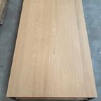 Salontafel Met Licht Eiken Met Zwart Metalen Frame (zware Uitvoering. thumbnail 10