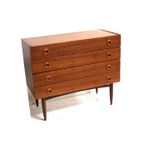 Deens Design Vintage Ladekast / Badkamermeubel / Commode Uit De Jaren '60 thumbnail 3