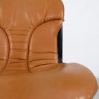 Willy Rizzo Stoelen - Cognac Leder - Cidue Italy thumbnail 7
