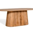 By fonQ Grand Eettafel Lichtbruin Mangohout thumbnail 3
