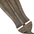 Vintage Kuba Ikul Metalen Ceremonieel Mes Kort Zwaard Congo thumbnail 4