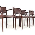 Set Van 2 +2 Stoelen Niels Otto Moller Model 65 + 80 Vintage Palissander thumbnail 17