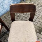 Brutalist Jaren 60 Eetkamerset (uitschuifbare Stafel + 4 Stoelen) thumbnail 12