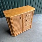 Vintage Rotan Boho Stijl Dressoir Kastje Commode thumbnail 4