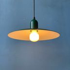 Kleine Groene Emaille Mid Century Schotel Hanglamp thumbnail 3