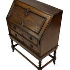 Antieke Secretaire Met Gedraaide Poten Jaren 50 Design thumbnail 10