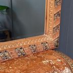 Console Tafel Met Marmeren Blad En Hoge Halspiegel thumbnail 6