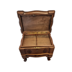 Teak Houten Juwelen Miniatuur Kastje, Jaren 70/80 thumbnail 4