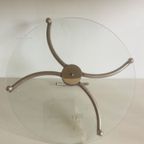 Etagere Glas/ Rvs Jaren 80 thumbnail 5