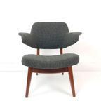 Vintage Louis van Teeffelen Fauteuil Webe Groen Wol De Ploeg thumbnail 3