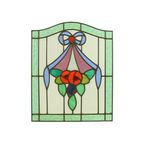 Art Deco Glasraam Glas In Lood Decoratief Bloemen Zonnevanger thumbnail 5