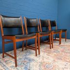 4x Deens Design Stoelen, Søren Willadsen, Midcentury thumbnail 2