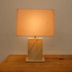 Mid Century Travertin Table Lamp thumbnail 4