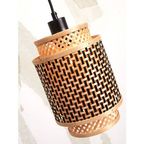 Good&mojo Hanglamp Bhutan - Bamboe|zwart - Ø18x25cm thumbnail 9