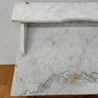 Vintage Antiek Dressoir Commode Ladekast Badkamermeubel Met Marmer Blad 701 thumbnail 11