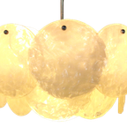 Vintage Frosted Ice Hanglamp Lamp 'medebach' thumbnail 6
