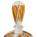 Artdeco Stijl Parfumfles Persglas Amber Transparant 1950’s thumbnail 4