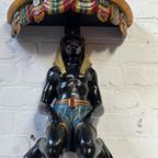 Lot  - Paar Hangende Wandconsoles "Blackamoor". thumbnail 7