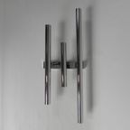 Tede Light Wandlamp Met 3 Chromen Cilinders, Jaren 70 thumbnail 3