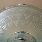 Lamp Hanglamp Schaallamp Blauw Art Deco 1930 Frans thumbnail 10