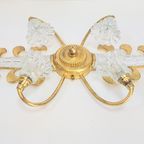 Set 2 Vintage Banci Wandlamp Bloem Goud Regency Italië '70 thumbnail 17