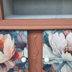 Kastje, Klein Dressoir, Vitrinekast, Commode, Gerestyled thumbnail 7