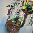 10 Beschikbaar Roze Murano Handgemaakte Kristal Druiven Vintage Wandlampen thumbnail 5