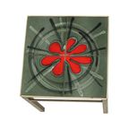 Vintage Vierkante Keramische Plantentafel Tegeltafel Sixties thumbnail 5