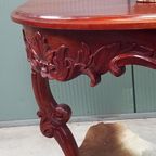 Antieke Halfronde Barok Sidetable thumbnail 5