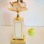 Set Vintage Messing Kristal Fruit Tafellamp Maison Charles thumbnail 9