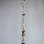 Vintage Staande Schemerlamp/ Vloerlamp Met Venetiaans Glas thumbnail 5