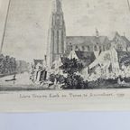 Ets - Paulus Van Liender - (1731-1797 - Lieve Vrouwe Kerk En Toren In Amersfoort - 1759 thumbnail 5