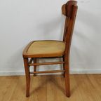 Vintage Houten Bistrostoelen, Café Stoelen, Eetkamerstoelen Set Prijs thumbnail 15